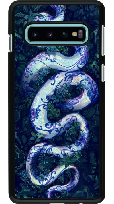 Samsung Galaxy S10 Case Hülle - Snake Blue Anaconda