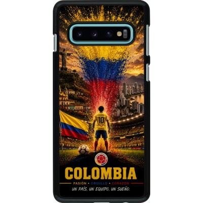 Samsung Galaxy S10 Case Hülle - Fussball Kolumbien splash 2026