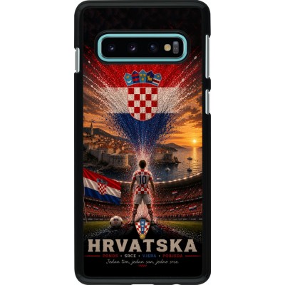 Coque Samsung Galaxy S10 - Football Croatie splash 2026