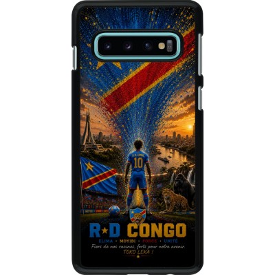 Coque Samsung Galaxy S10 - Football République démocratique du Congo splash 2026