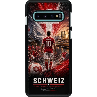Samsung Galaxy S10 Case Hülle - Fussball Schweiz splash 2026