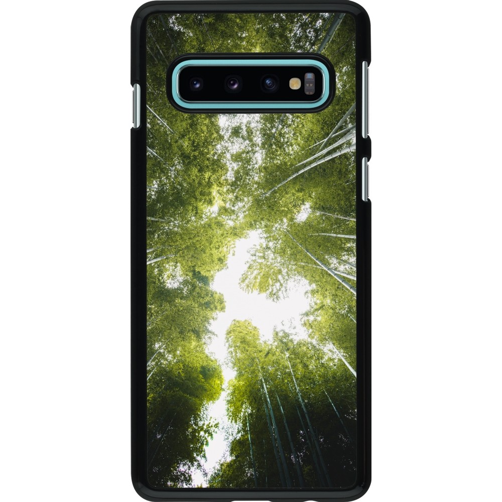 Samsung Galaxy S10 Case Hülle - Spring 23 forest blue sky