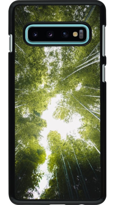 Samsung Galaxy S10 Case Hülle - Spring 23 forest blue sky