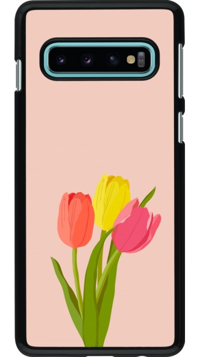 Samsung Galaxy S10 Case Hülle - Spring 23 tulip trio