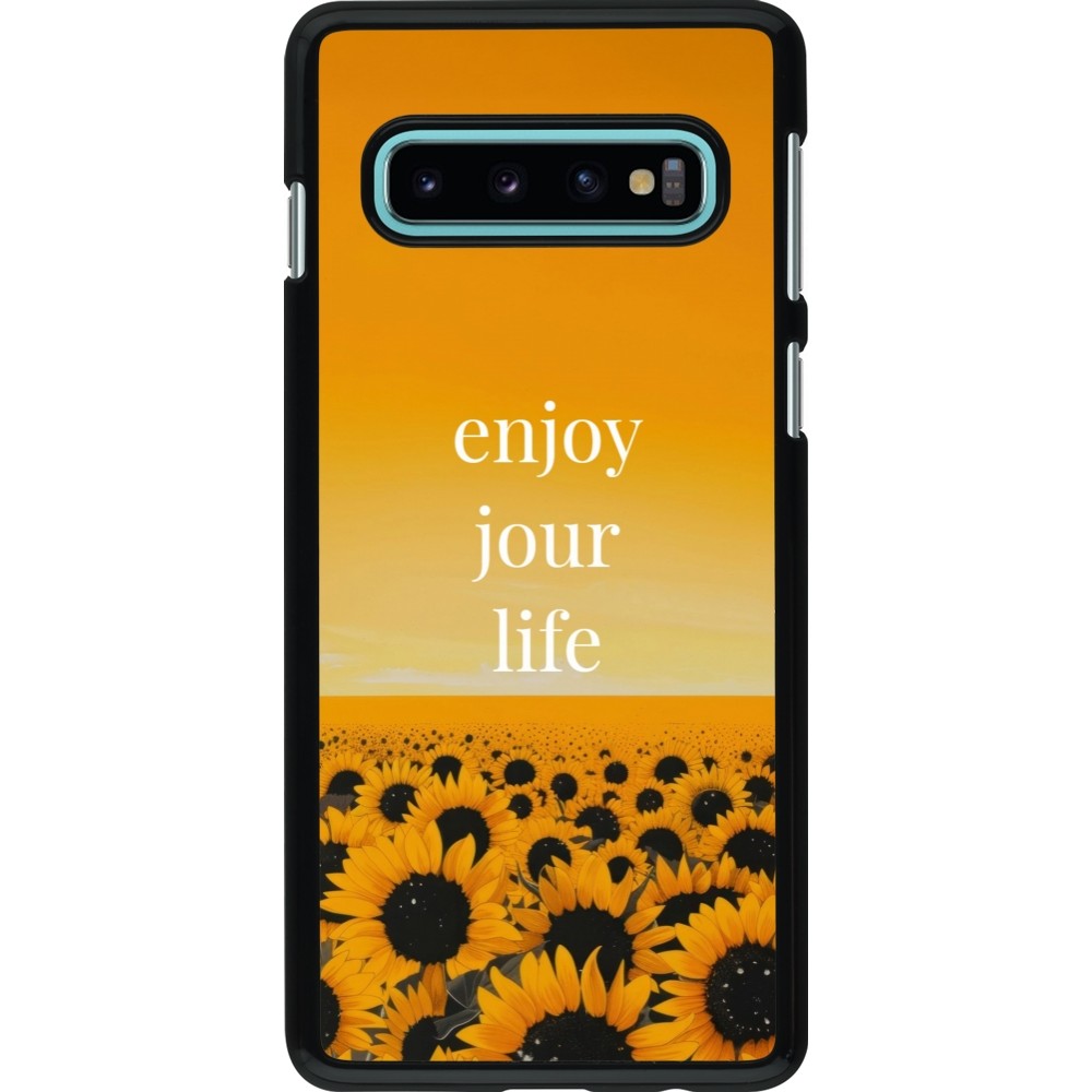 Samsung Galaxy S10 Case Hülle - Summer 2025 Enjoy your life