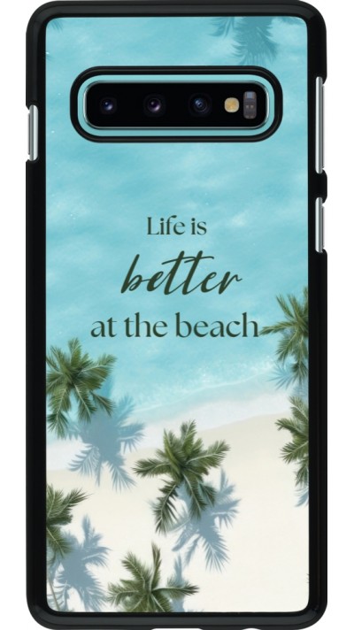 Coque Samsung Galaxy S10 - Summer 2025 Life is better at the beach