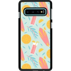 Samsung Galaxy S10 Case Hülle - Summer 2025 Pattern citron