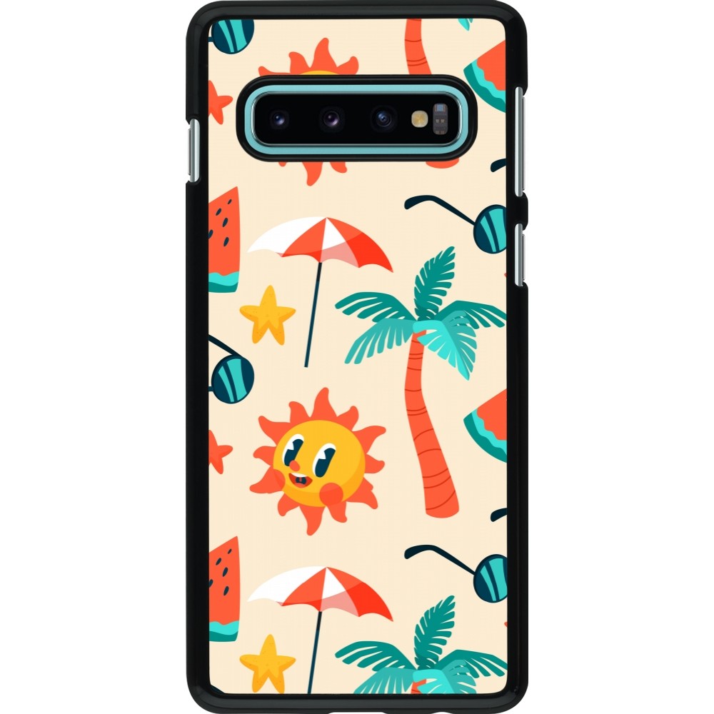 Coque Samsung Galaxy S10 - Summer 2025 Pattern soleil