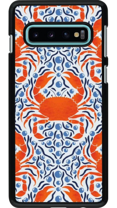 Samsung Galaxy S10 Case Hülle - Crabs and pearls Summer 2026