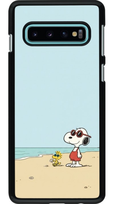 Samsung Galaxy S10 Case Hülle - Snoopy on the beach Summer 2026
