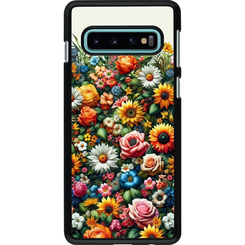 Samsung Galaxy S10 Case Hülle - Sommer Blumenmuster