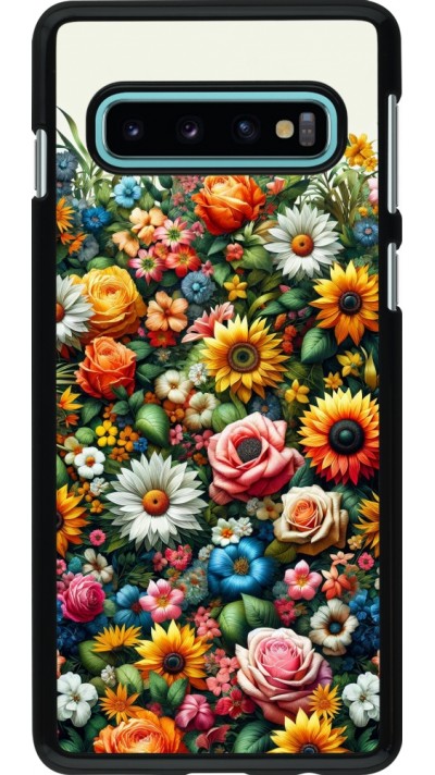 Samsung Galaxy S10 Case Hülle - Sommer Blumenmuster
