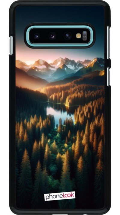 Coque Samsung Galaxy S10 - Sunset Forest Lake