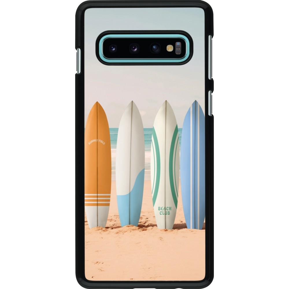 Samsung Galaxy S10 Case Hülle - Summer surfboard 2025
