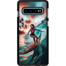 Samsung Galaxy S10 Case Hülle - Surferin aus Bali