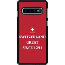 Samsung Galaxy S10 Case Hülle - Switzerland Great Since 1291