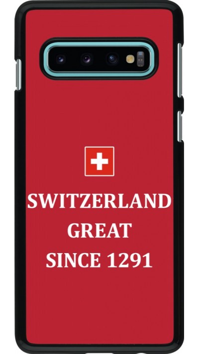 Samsung Galaxy S10 Case Hülle - Switzerland Great Since 1291