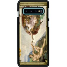 Coque Samsung Galaxy S10 - Tableau art - La Création d’Adam - Michel-Ange