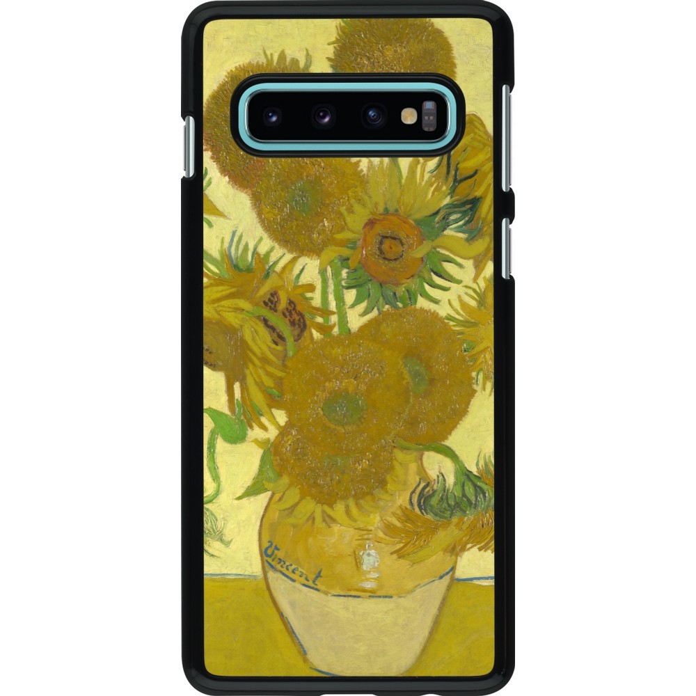 Coque Samsung Galaxy S10 - Tableau art - Les Tournesols - Van Gogh