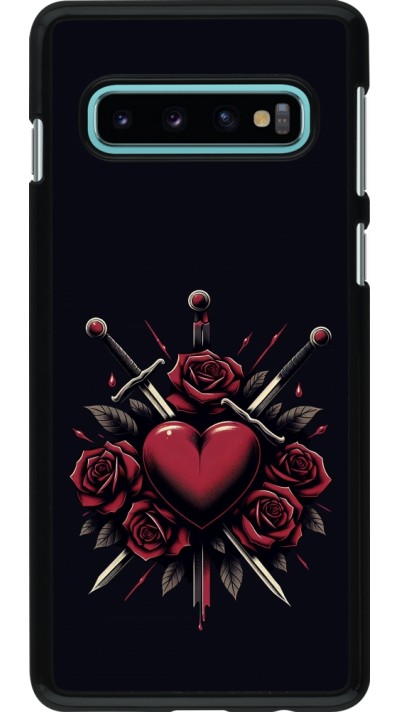 Samsung Galaxy S10 Case Hülle - Valentine 2024 gothic love