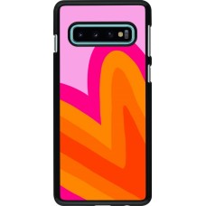 Samsung Galaxy S10 Case Hülle - Valentine 2024 heart gradient