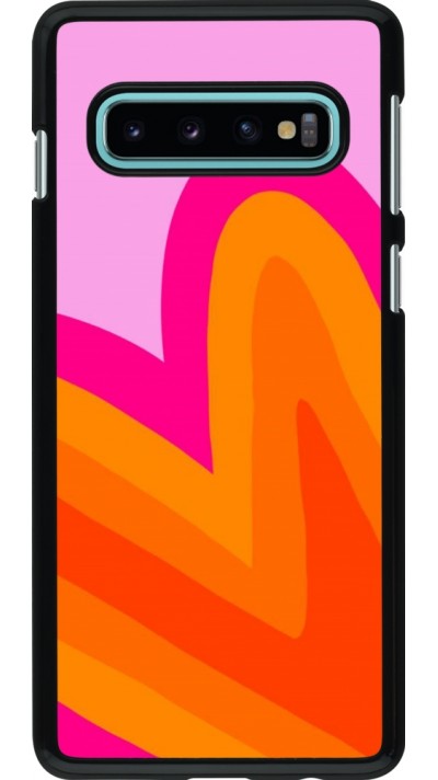 Samsung Galaxy S10 Case Hülle - Valentine 2024 heart gradient