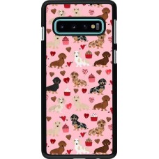 Samsung Galaxy S10 Case Hülle - Valentine 2024 puppy love