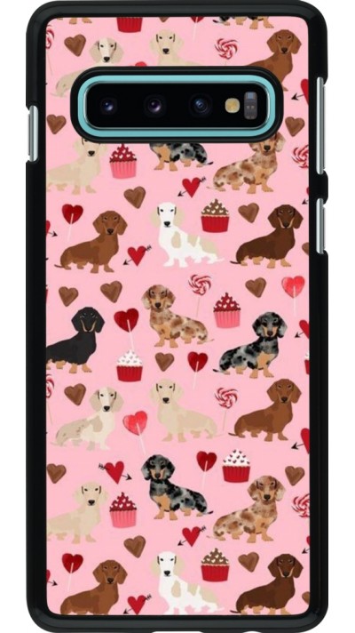 Samsung Galaxy S10 Case Hülle - Valentine 2024 puppy love