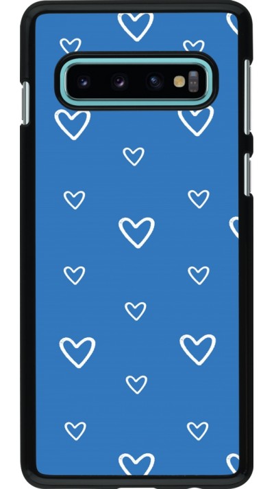 Coque Samsung Galaxy S10 - Valentine 2023 blue hearts