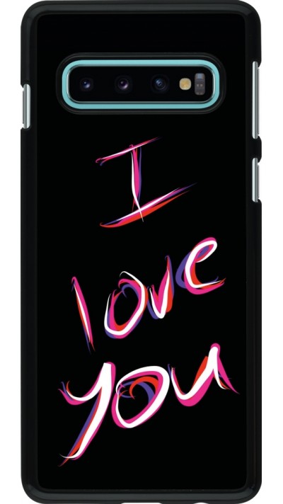 Coque Samsung Galaxy S10 - Valentine 2023 colorful I love you