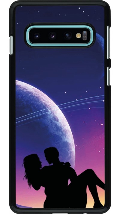 Coque Samsung Galaxy S10 - Valentine 2023 couple love to the moon