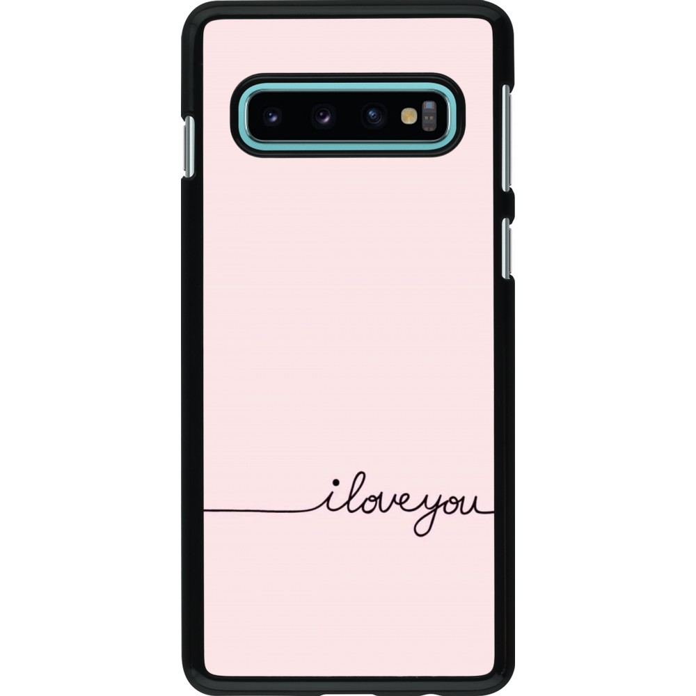 Samsung Galaxy S10 Case Hülle - Valentine 2023 i love you writing