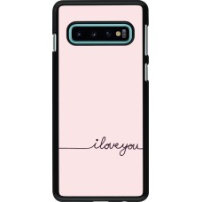 Samsung Galaxy S10 Case Hülle - Valentine 2023 i love you writing