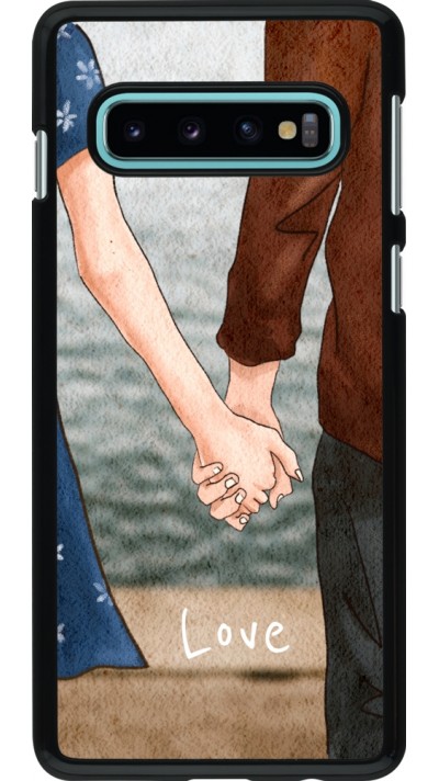 Coque Samsung Galaxy S10 - Valentine 2023 lovers holding hands