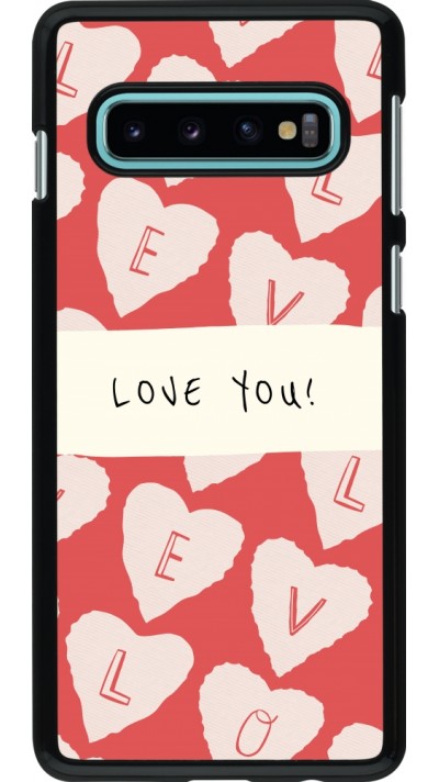 Coque Samsung Galaxy S10 - Valentine 2023 love you note