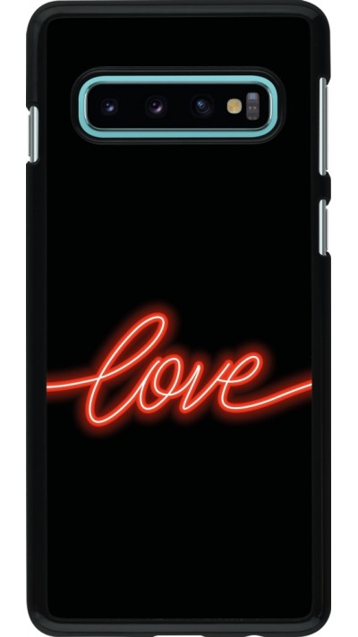 Coque Samsung Galaxy S10 - Valentine 2023 neon love