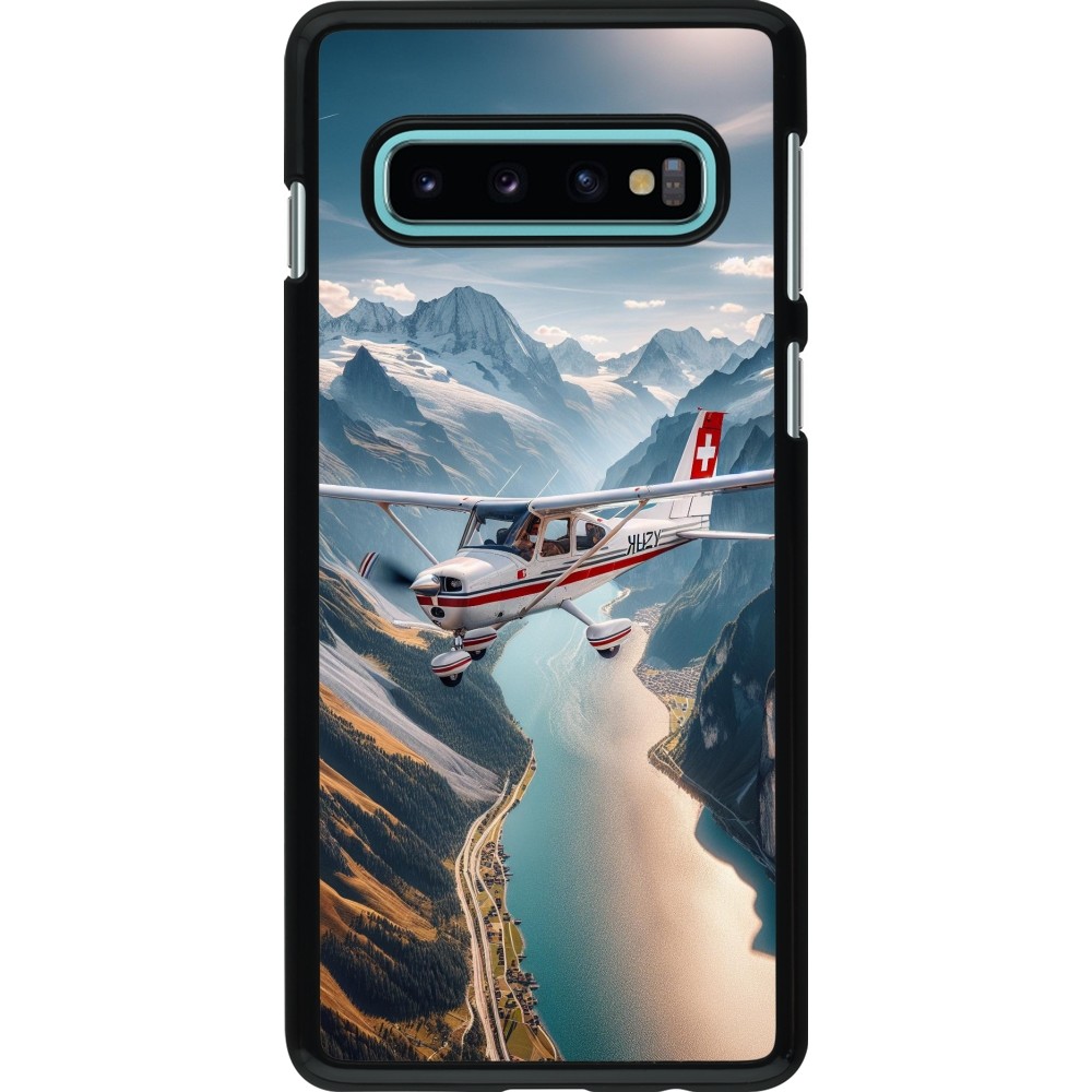 Samsung Galaxy S10 Case Hülle - Schweizer Alpenflug