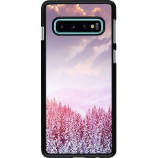 Samsung Galaxy S10 Case Hülle - Winter 22 Pink Forest