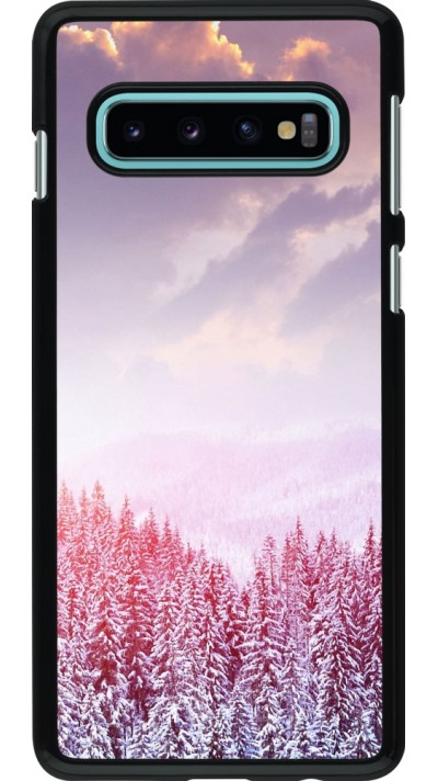 Coque Samsung Galaxy S10 - Winter 22 Pink Forest