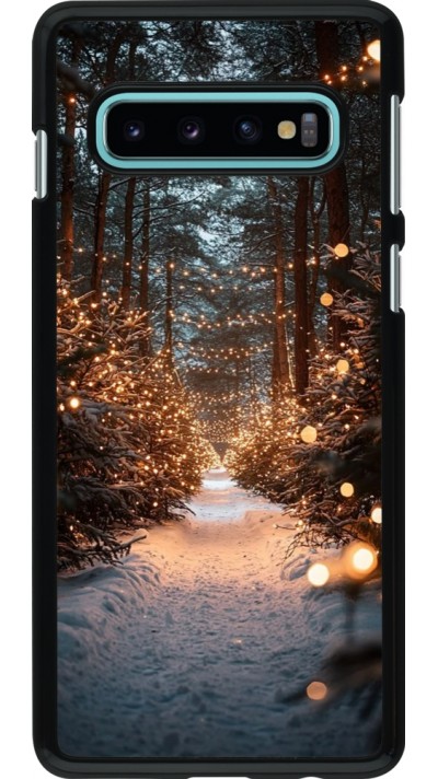 Coque Samsung Galaxy S10 - Winter 25 Winter snowy road