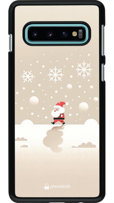 Samsung Galaxy S10 Case Hülle - Weihnachten 2023 Minimalistischer Weihnachtsmann