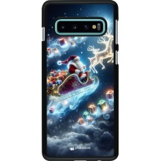 Coque Samsung Galaxy S10 - Noël 2023 Père Noël enchanté