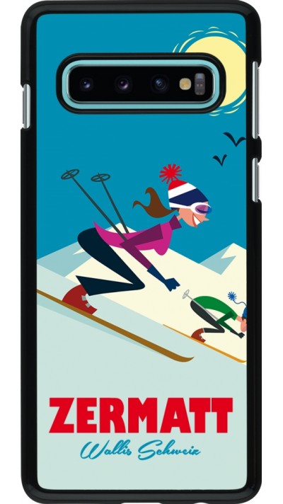 Coque Samsung Galaxy S10 - Zermatt Ski Downhill