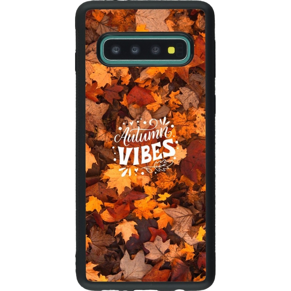 Samsung Galaxy S10 Case Hülle - Silikon schwarz Autumn 25 Autumn vibes