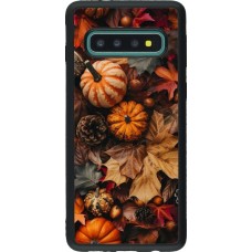 Samsung Galaxy S10 Case Hülle - Silikon schwarz Autumn 25 Pumpkin