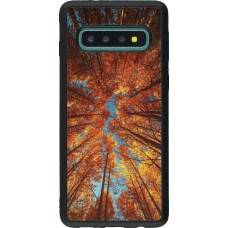 Samsung Galaxy S10 Case Hülle - Silikon schwarz Autumn 25 Trees