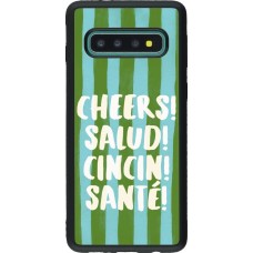 Coque Samsung Galaxy S10 - Silicone rigide noir Cheers 2026
