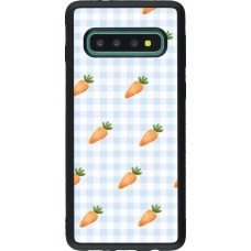 Coque Samsung Galaxy S10 - Silicone rigide noir Easter 2026 Pattern carrots
