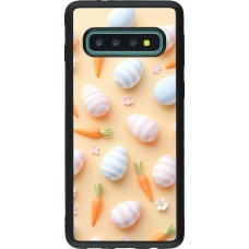 Samsung Galaxy S10 Case Hülle - Silikon schwarz Easter 2026 Pattern Easter
