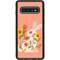 Coque Samsung Galaxy S10 - Silicone rigide noir Easter 2026 Rabbit collage